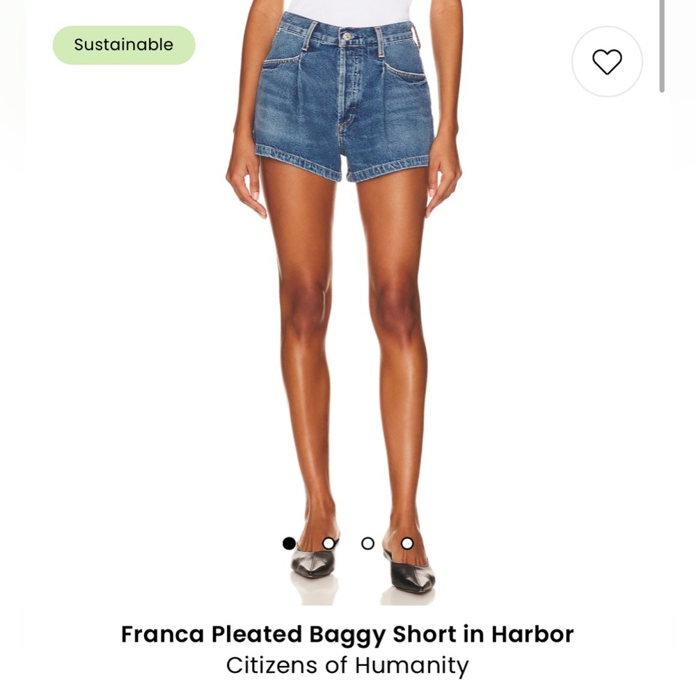 Franca Pleated Baggy Short in Serenade
Citizens of Humanity